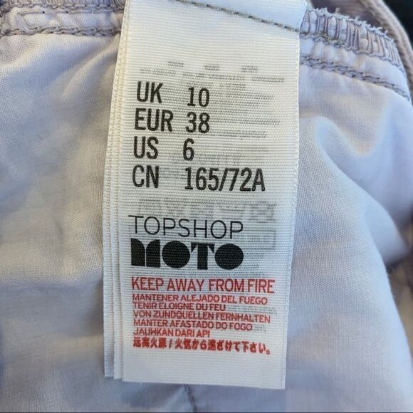 Topshop Mom High Waisted Shorts Light Lavender - Picture 4 of 6